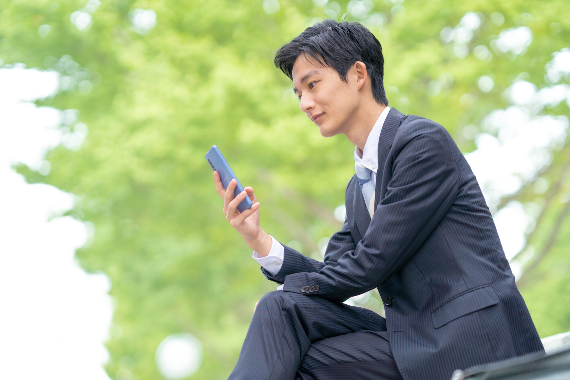 健康なサラリーマン男性