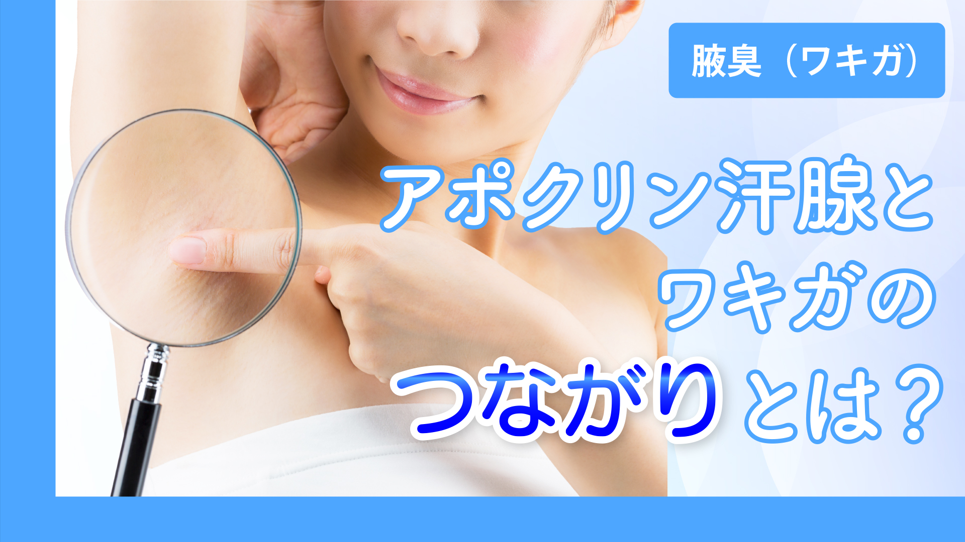 アポクリン汗腺とワキガのつながりとは？